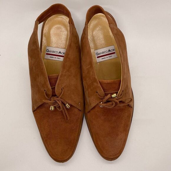 Gianrico Mori  Made In Italy  Flat Loafer Style Sling Back Sandal Mule Shoes 36 - Picture 9 of 10